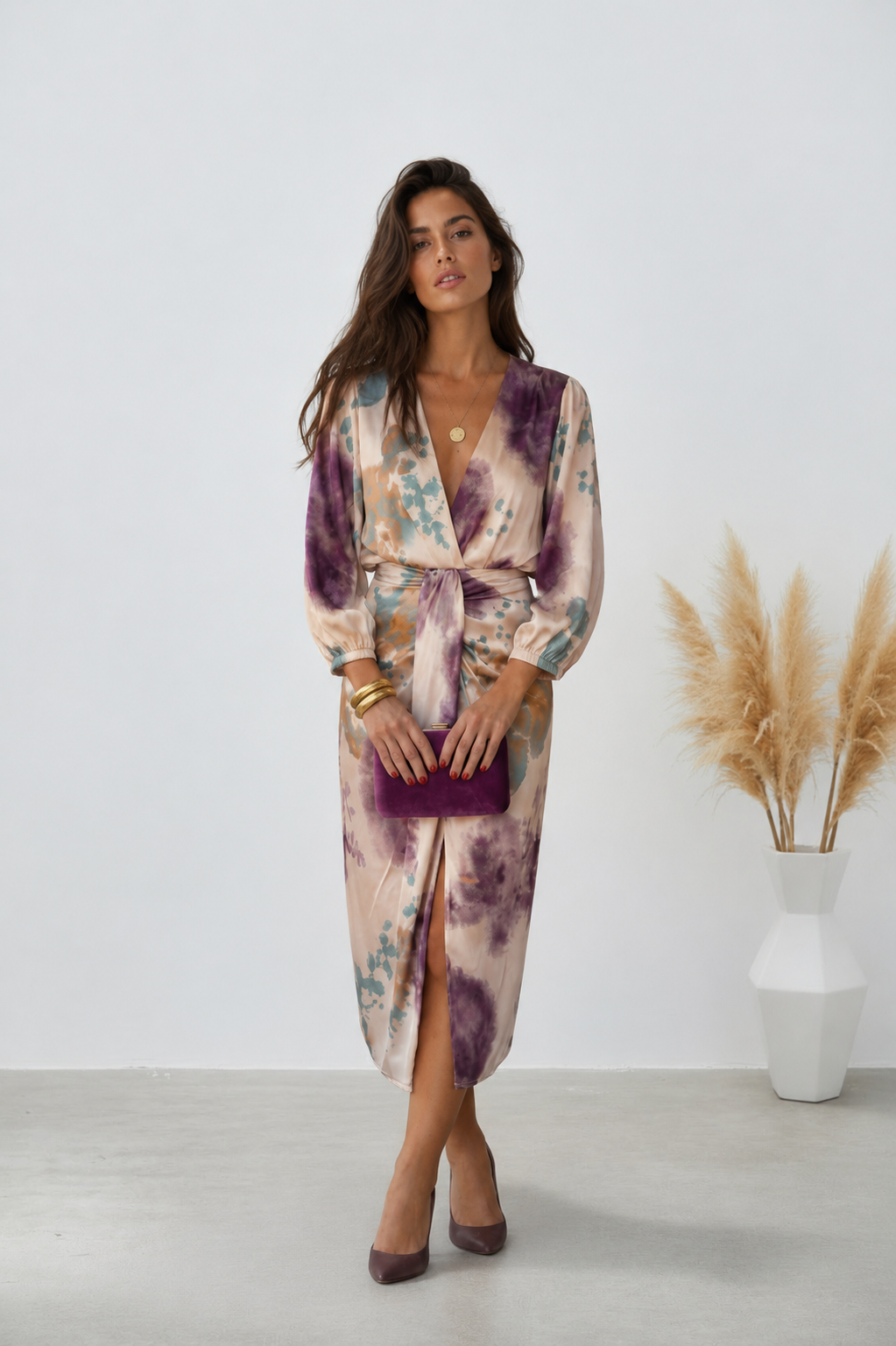 Vera  - Vestido elegante con escote en V