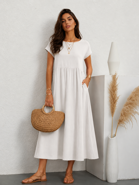 Paula - Vestido midi fluido