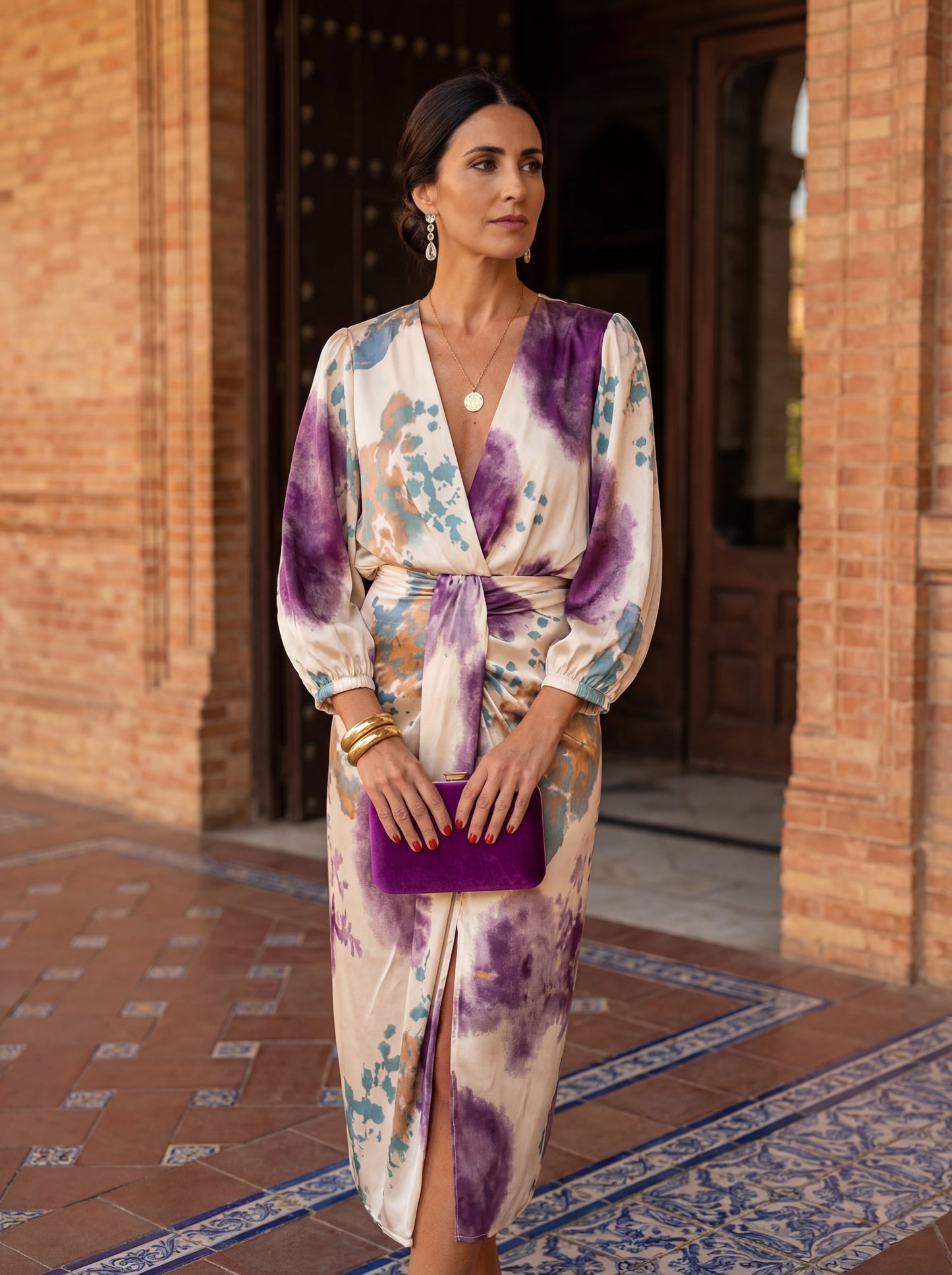 Vera  - Vestido elegante con escote en V