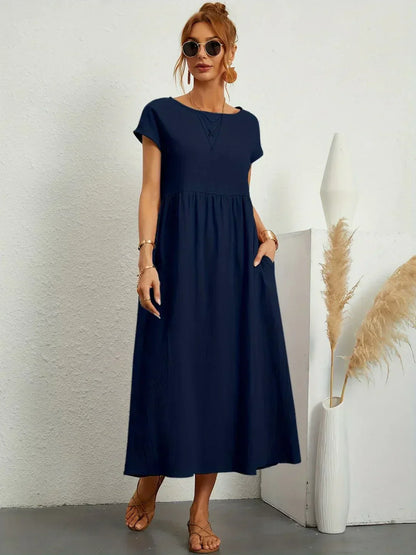 Paula - Vestido midi fluido