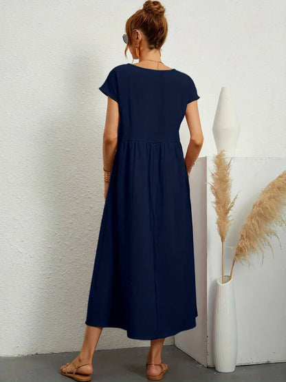 Paula - Vestido midi fluido