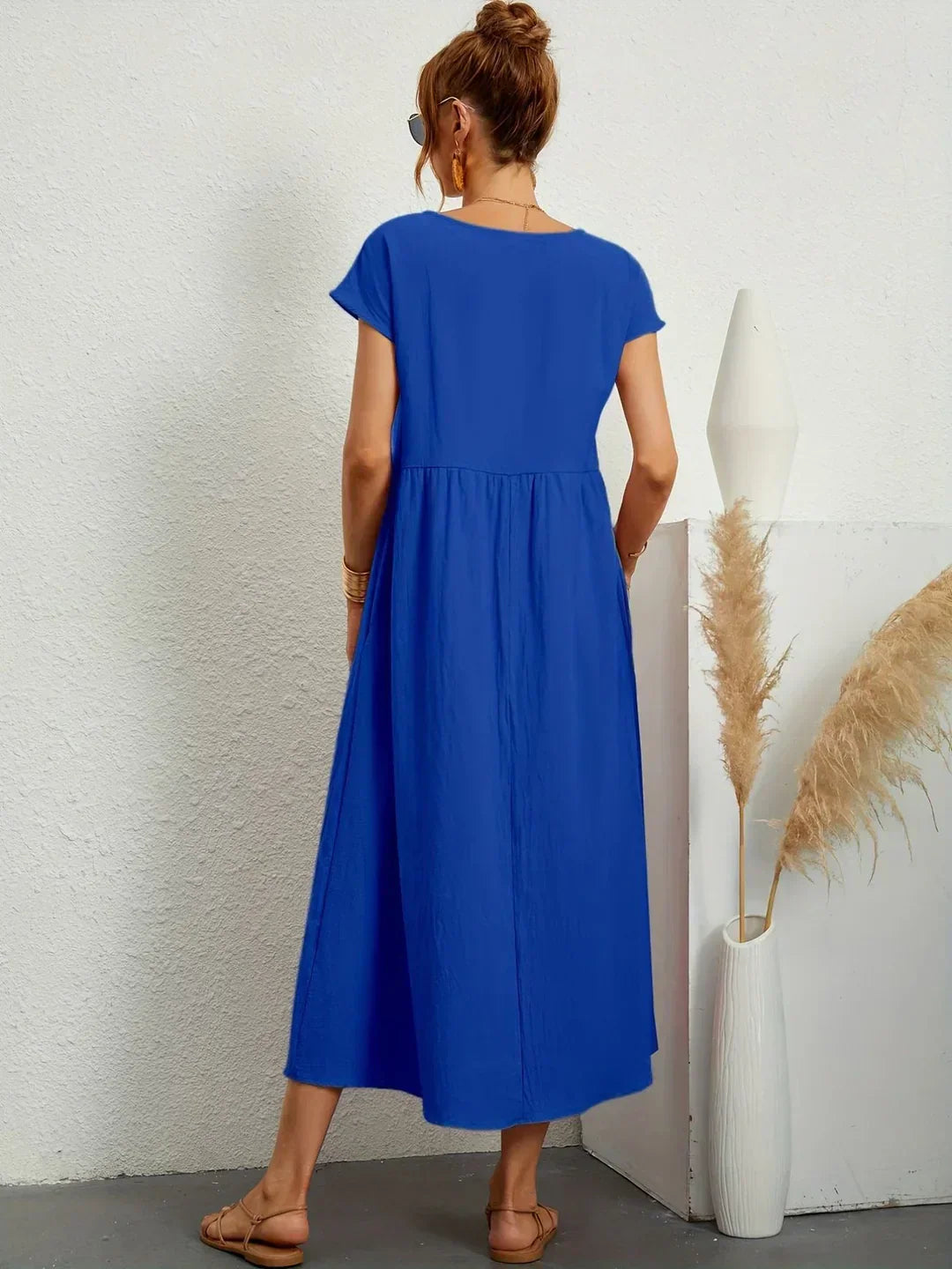 Paula - Vestido midi fluido
