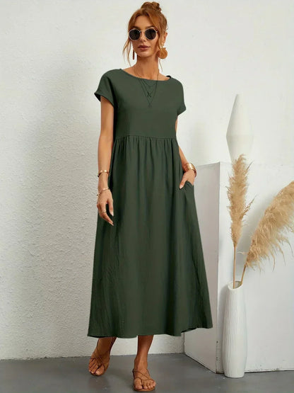 Paula - Vestido midi fluido