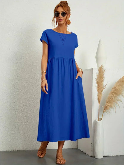 Paula - Vestido midi fluido