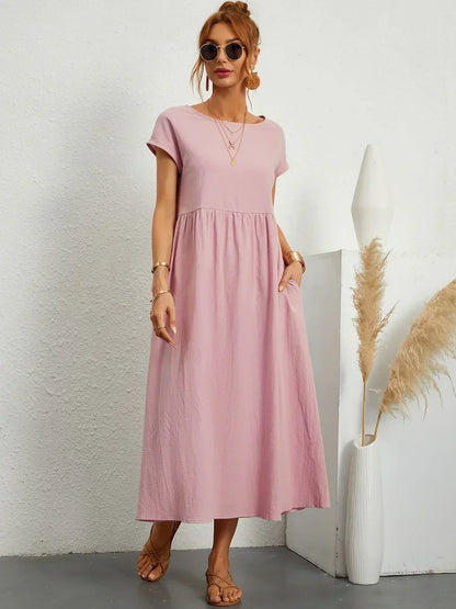 Paula - Vestido midi fluido