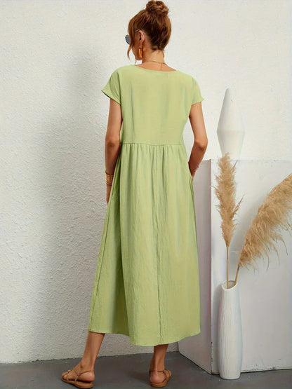 Paula - Vestido midi fluido