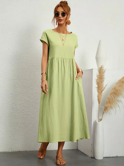 Paula - Vestido midi fluido