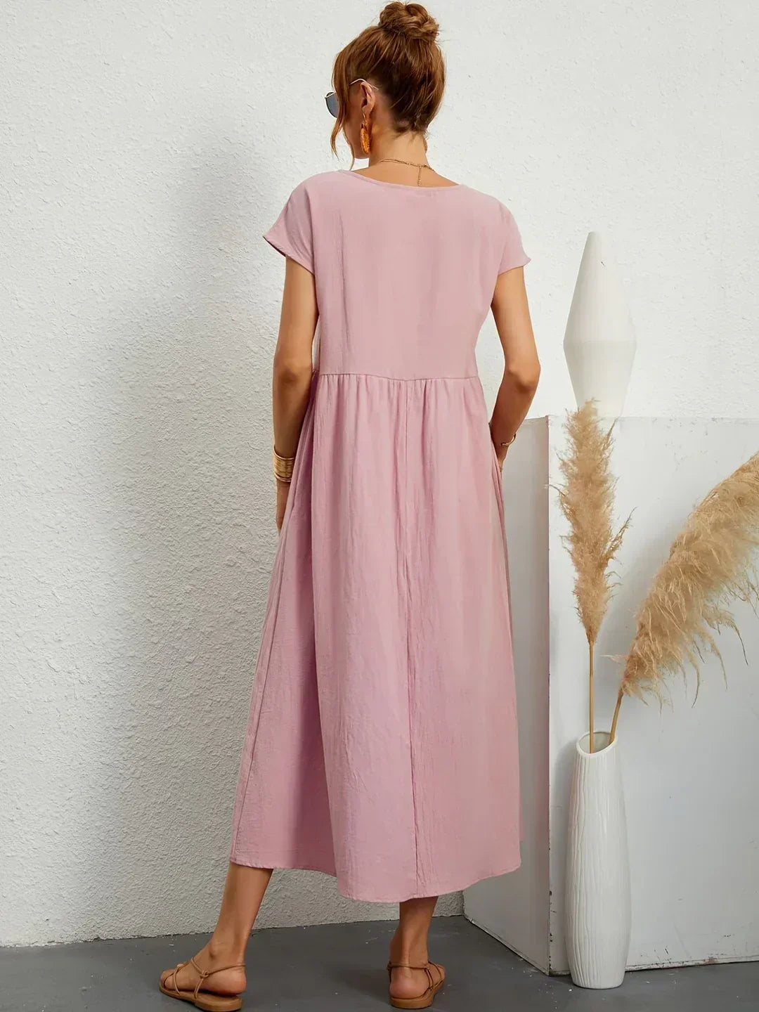 Paula - Vestido midi fluido